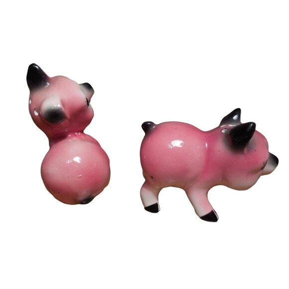 Pink Pig Salt and Pepper Shaker Vintage Set - Picture 3 of 12